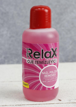 Relax Nail Polish Remover Acetone 200 ml Pink